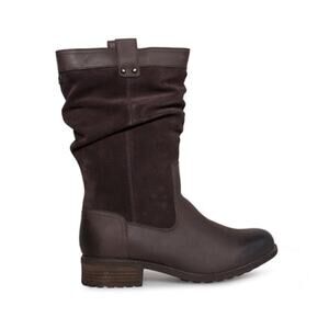 UGG Brucker Stout Tall Suede Leather Boots – Brown, US 8.5